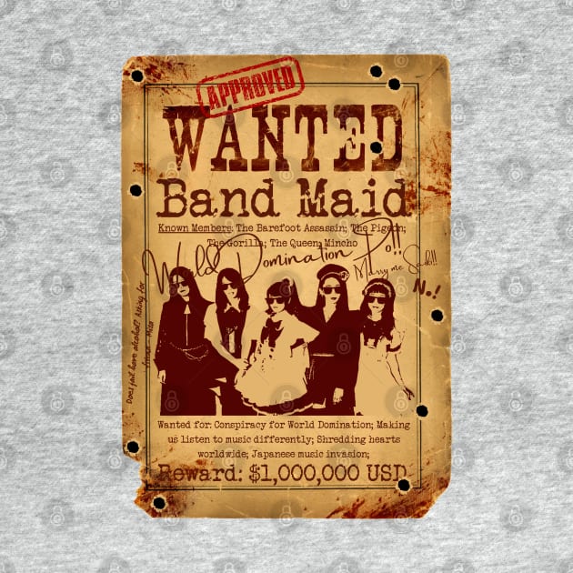 Band Maid Wanted Poster by Daz Art & Designs